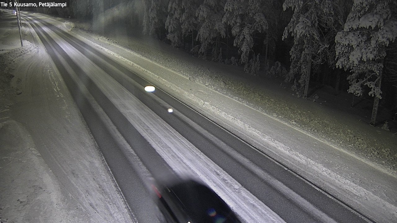 Weather Camera Image Road 5 Kuusamo, Petäjälampi, Kuusamo, Pohjois-Pohjanmaa
