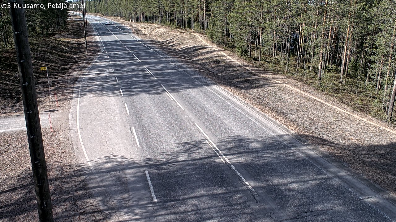 Kelikamerat Kuva Tie 5 Kuusamo, Petäjälampi, Kuusamo, Pohjois-Pohjanmaa