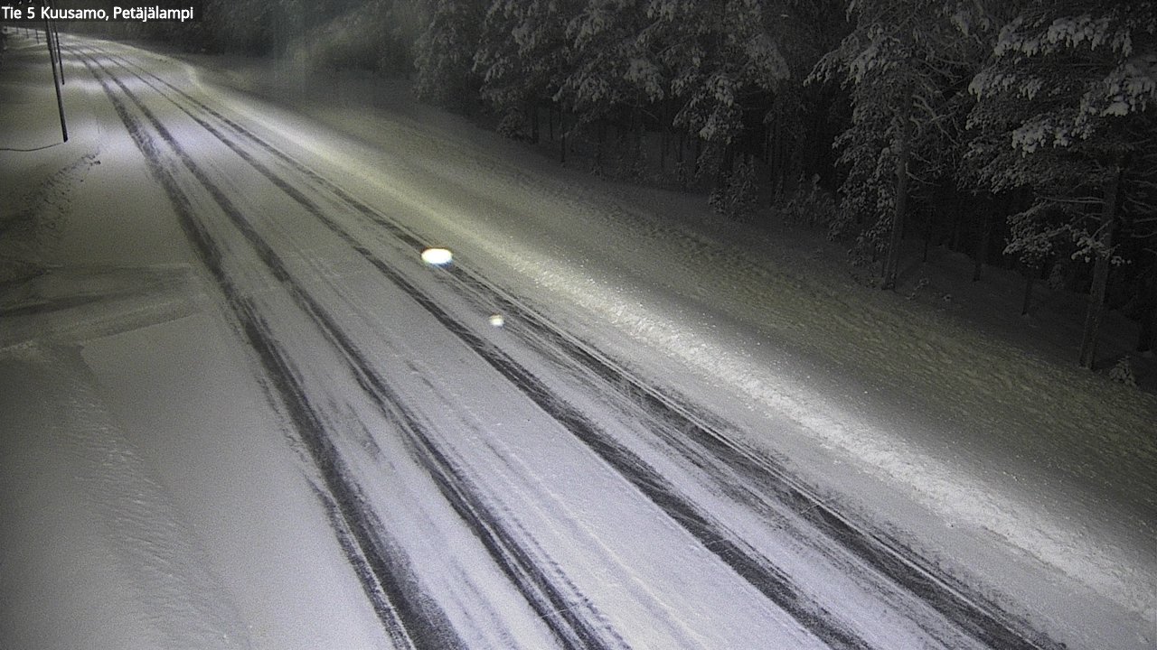Weather Camera Image Väg 5 Kuusamo, Petäjälampi, Kuusamo, Pohjois-Pohjanmaa
