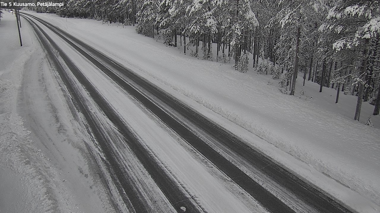Weather Camera Image Väg 5 Kuusamo, Petäjälampi, Kuusamo, Pohjois-Pohjanmaa
