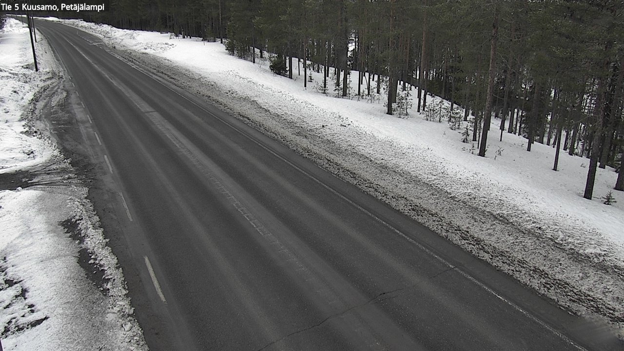 Kelikamerat Kuva Tie 5 Kuusamo, Petäjälampi, Kuusamo, Pohjois-Pohjanmaa