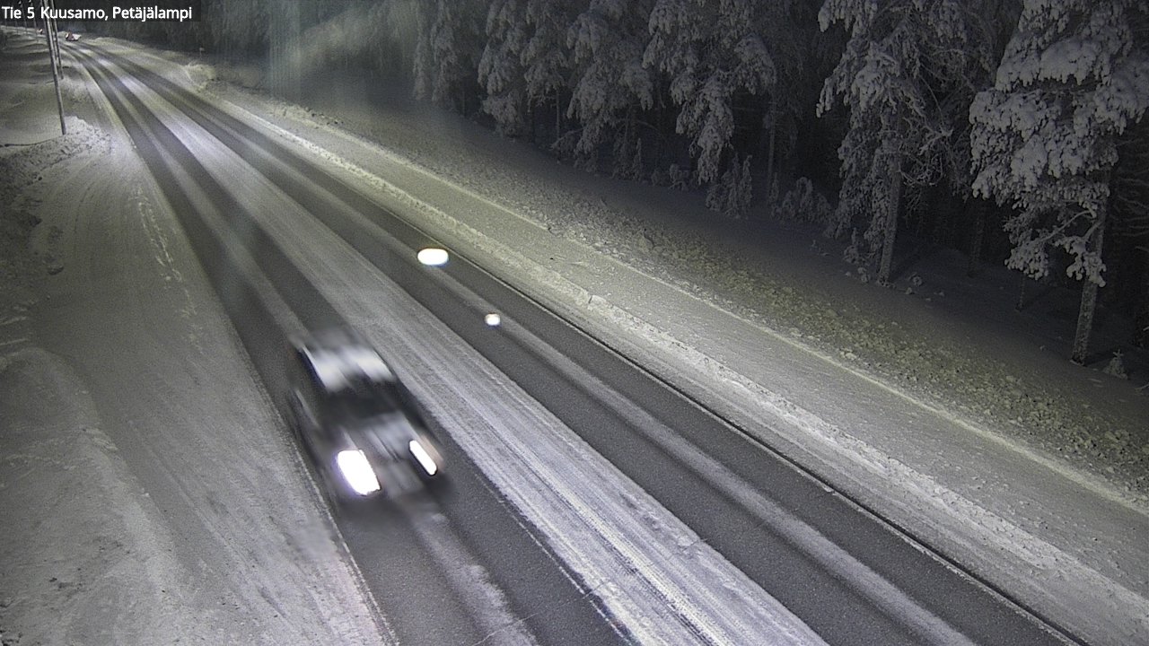 Weather Camera Image Road 5 Kuusamo, Petäjälampi, Kuusamo, Pohjois-Pohjanmaa
