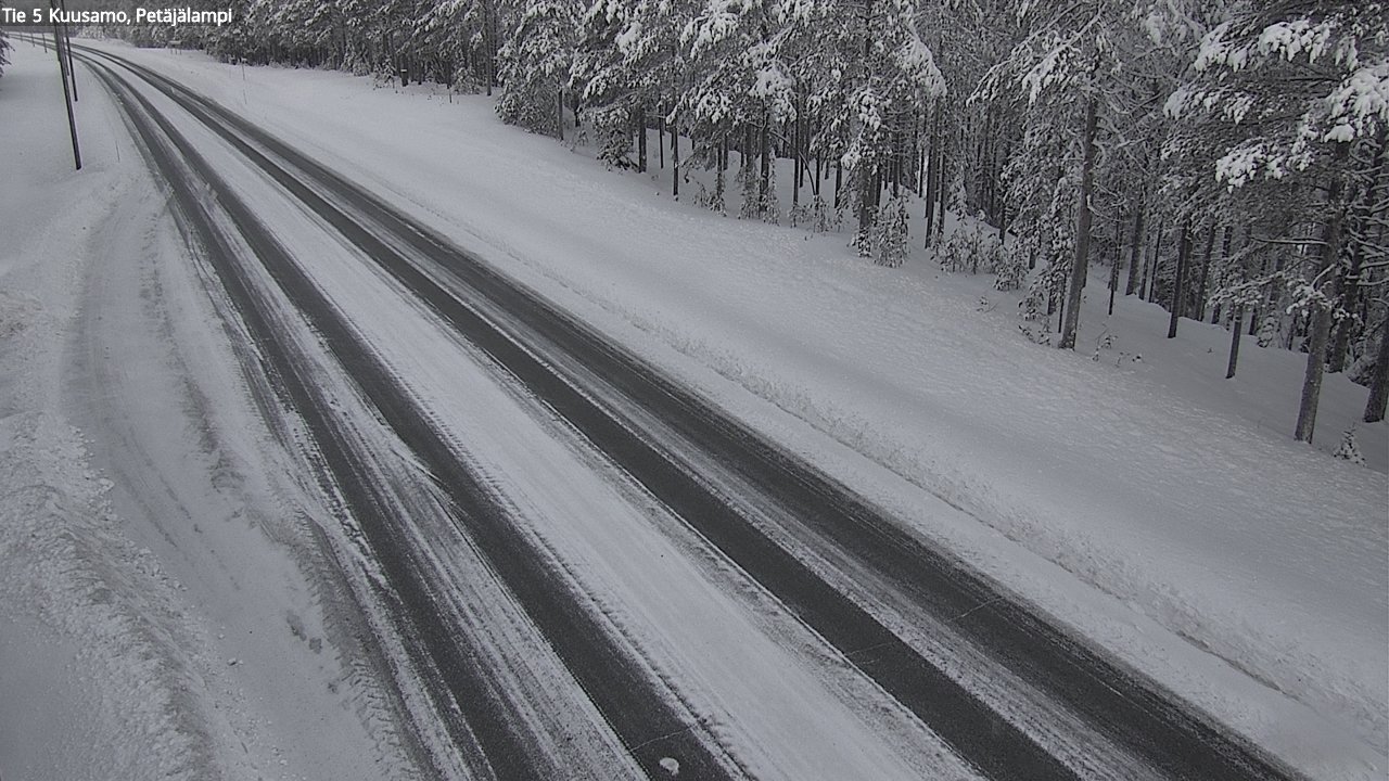 Weather Camera Image Väg 5 Kuusamo, Petäjälampi, Kuusamo, Pohjois-Pohjanmaa