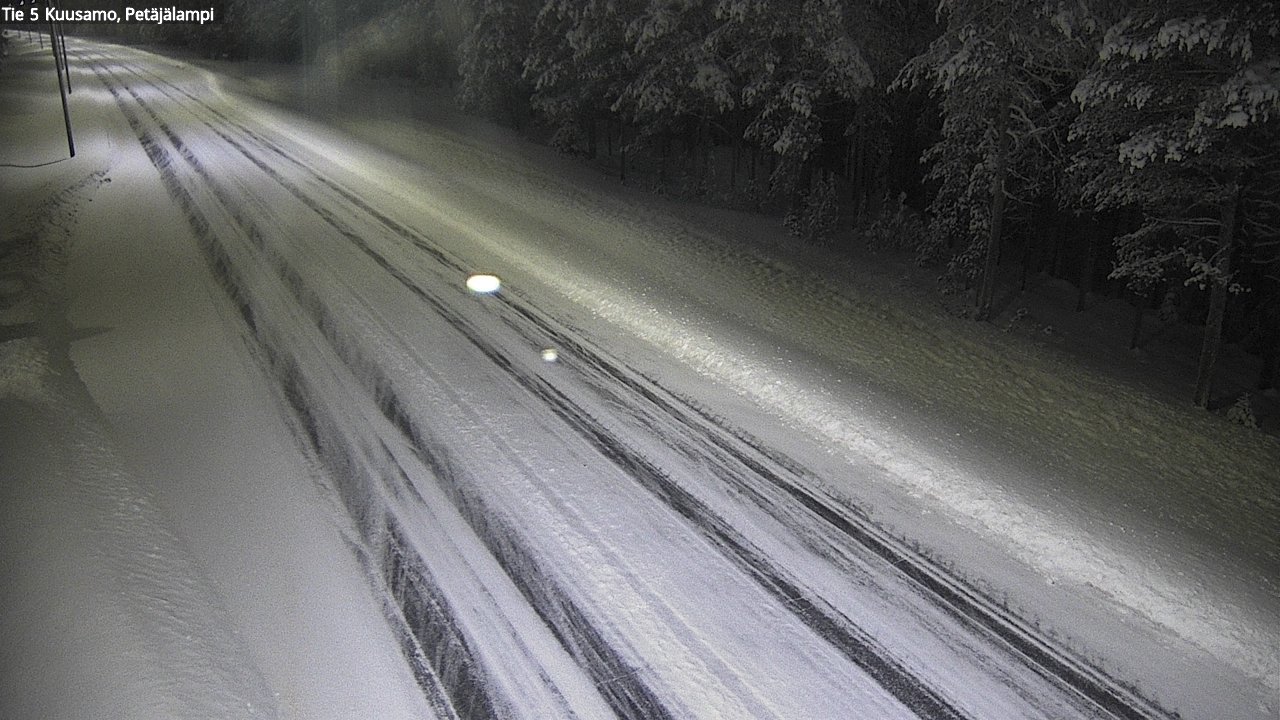 Weather Camera Image Väg 5 Kuusamo, Petäjälampi, Kuusamo, Pohjois-Pohjanmaa