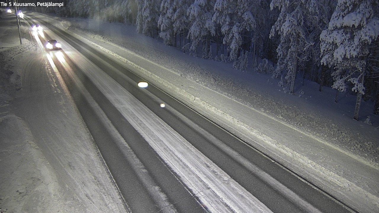 Weather Camera Image Road 5 Kuusamo, Petäjälampi, Kuusamo, Pohjois-Pohjanmaa