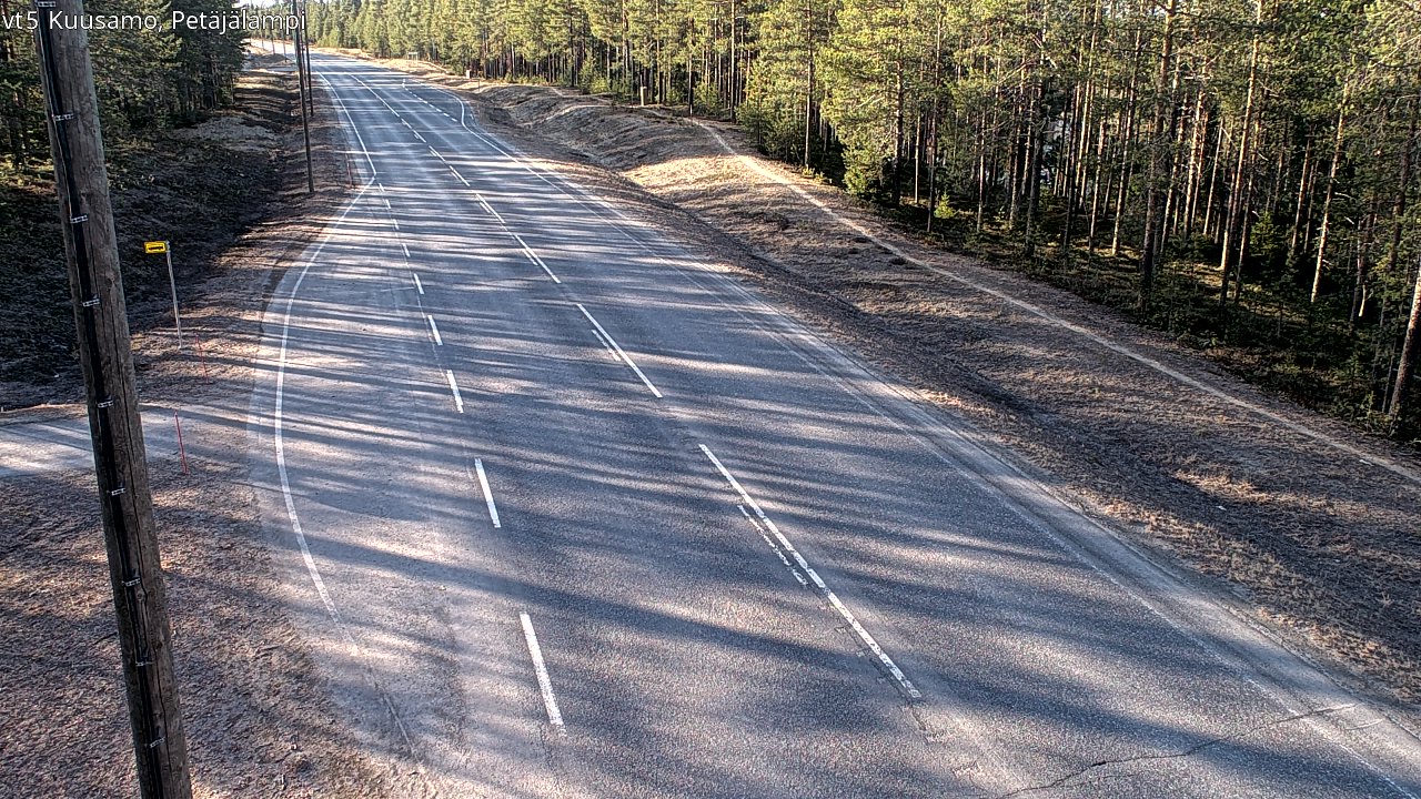 Kelikamerat Kuva Tie 5 Kuusamo, Petäjälampi, Kuusamo, Pohjois-Pohjanmaa