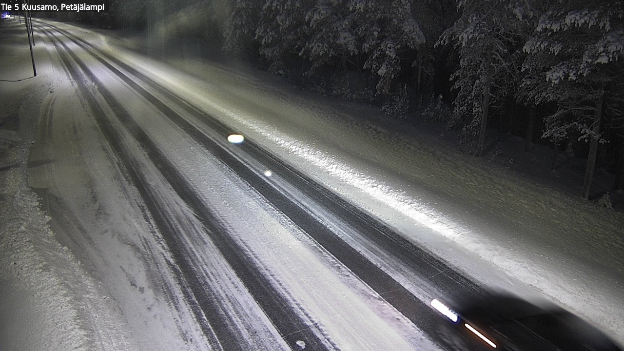 Weather Camera Image Väg 5 Kuusamo, Petäjälampi, Kuusamo, Pohjois-Pohjanmaa