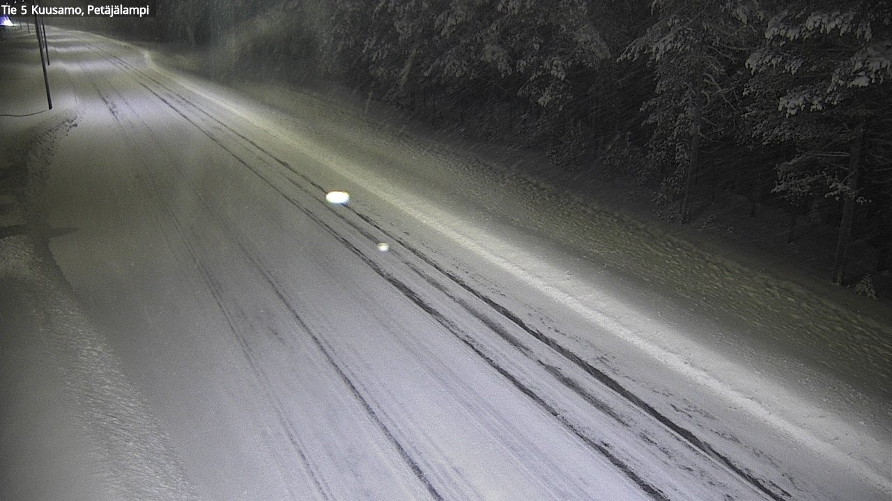 Weather Camera Image Väg 5 Kuusamo, Petäjälampi, Kuusamo, Pohjois-Pohjanmaa