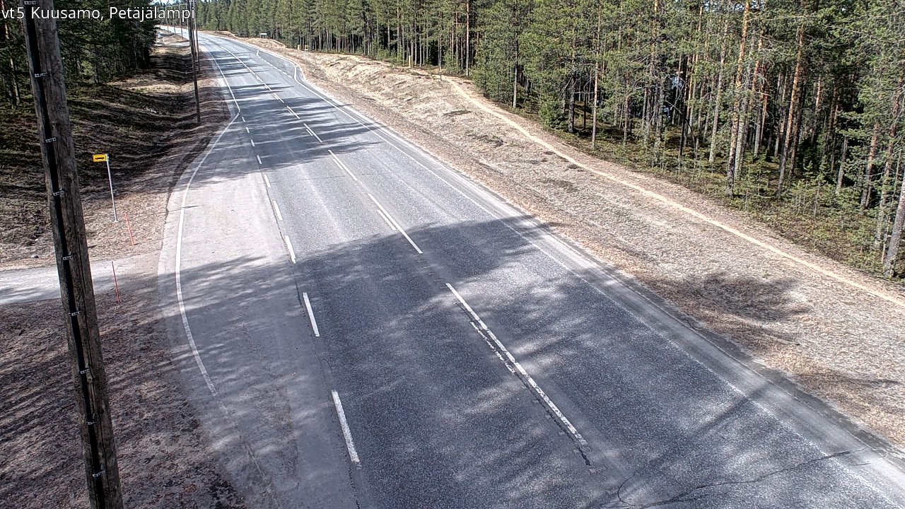 Kelikamerat Kuva Tie 5 Kuusamo, Petäjälampi, Kuusamo, Pohjois-Pohjanmaa