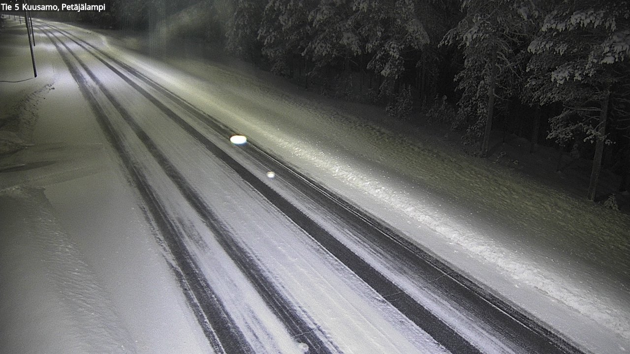 Weather Camera Image Väg 5 Kuusamo, Petäjälampi, Kuusamo, Pohjois-Pohjanmaa