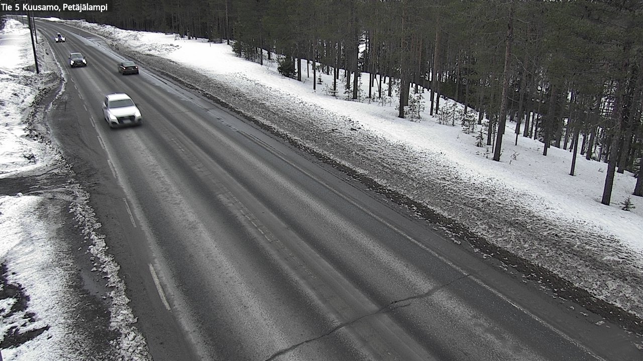 Weather Camera Image Väg 5 Kuusamo, Petäjälampi, Kuusamo, Pohjois-Pohjanmaa