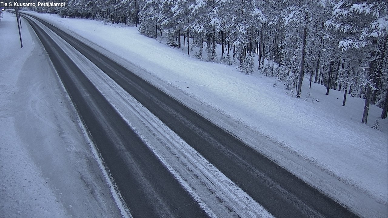 Kelikamerat Kuva Tie 5 Kuusamo, Petäjälampi, Kuusamo, Pohjois-Pohjanmaa