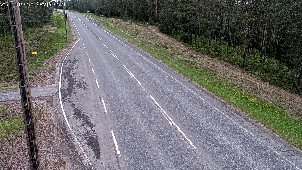 Kelikamerat Kuva Tie 5 Kuusamo, Petäjälampi, Kuusamo, Pohjois-Pohjanmaa