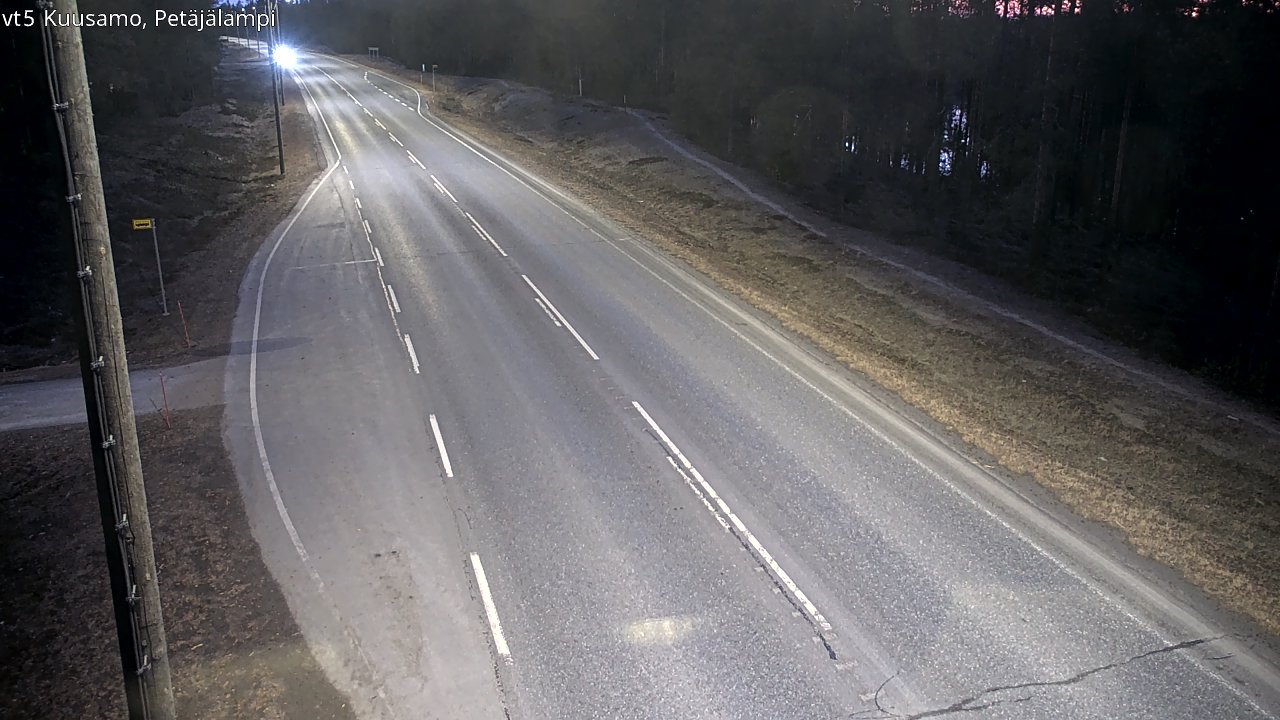 Weather Camera Image Road 5 Kuusamo, Petäjälampi, Kuusamo, Pohjois-Pohjanmaa