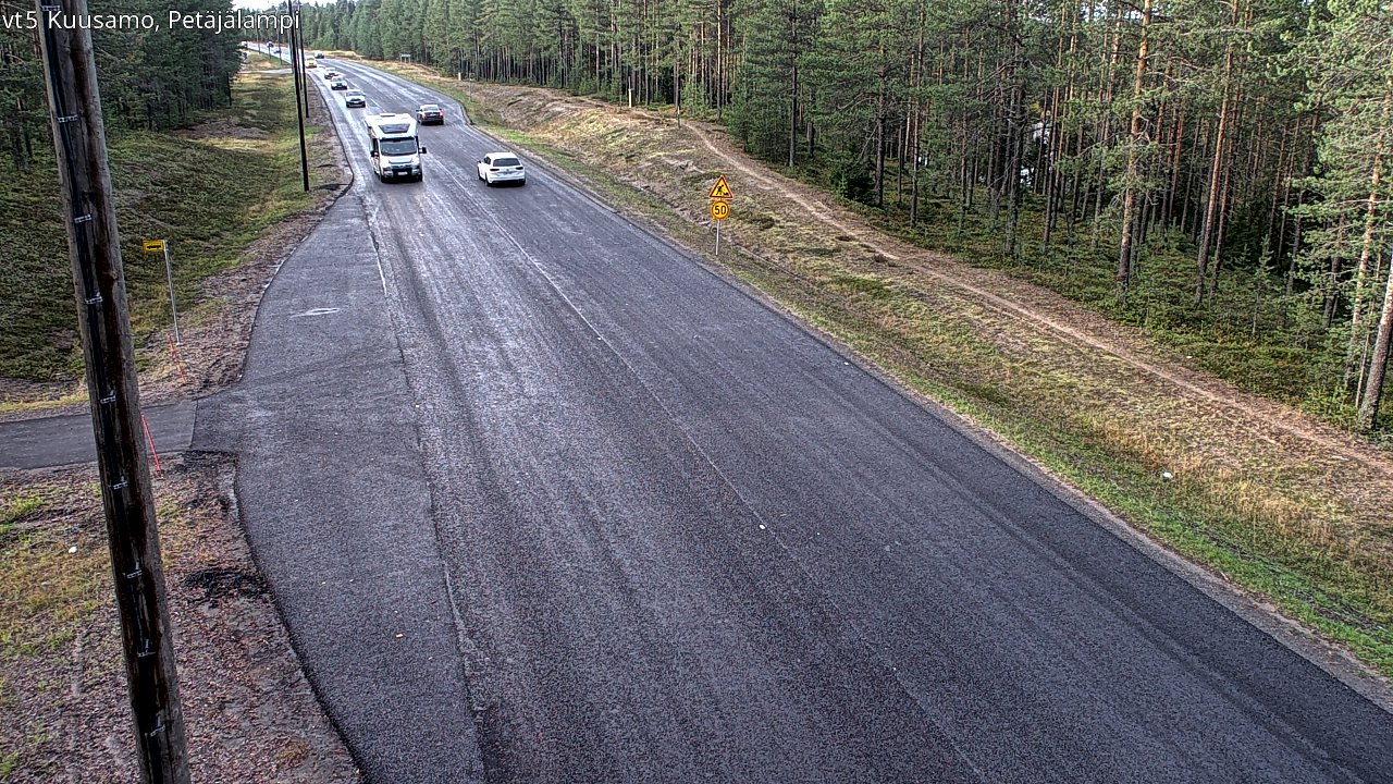 Kelikamerat Kuva Tie 5 Kuusamo, Petäjälampi, Kuusamo, Pohjois-Pohjanmaa
