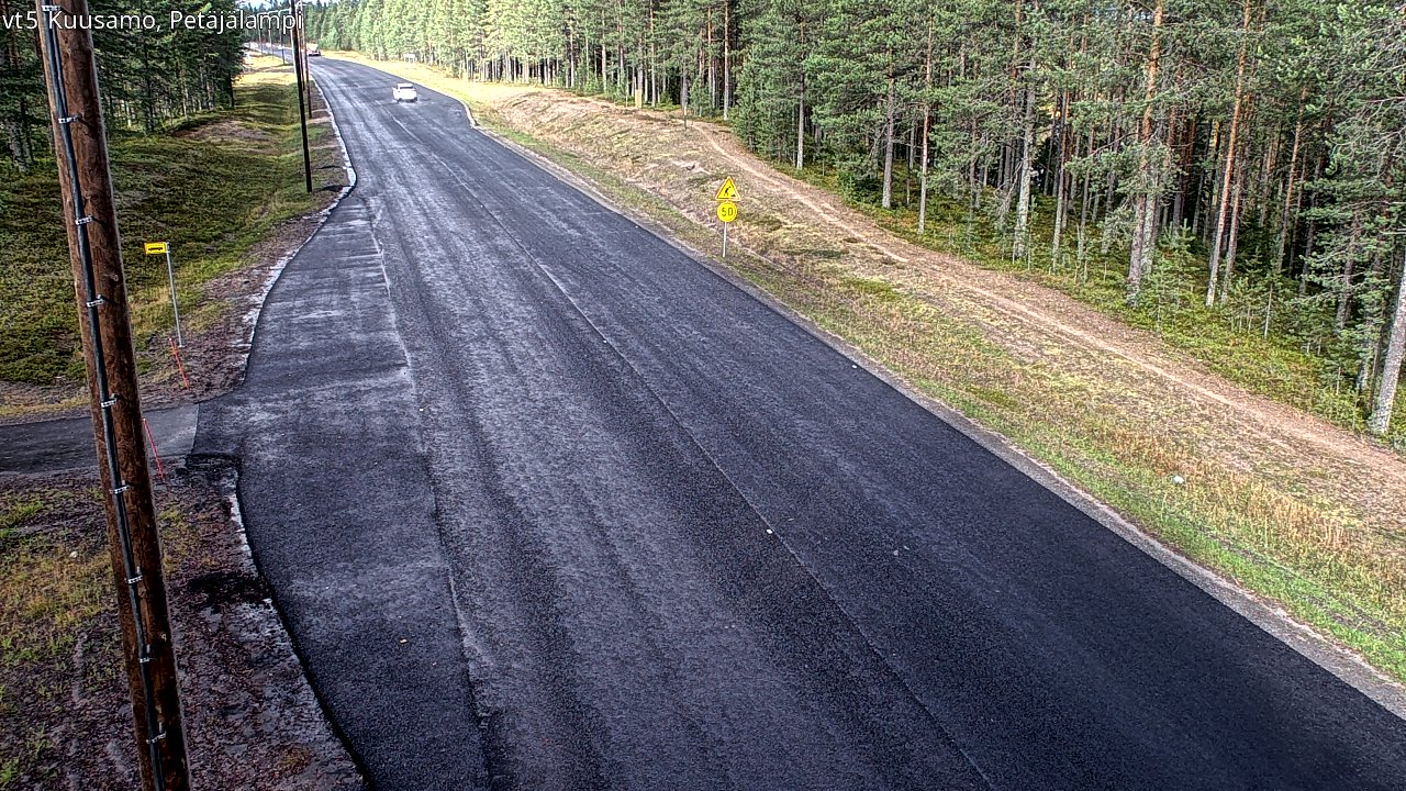 Kelikamerat Kuva Tie 5 Kuusamo, Petäjälampi, Kuusamo, Pohjois-Pohjanmaa