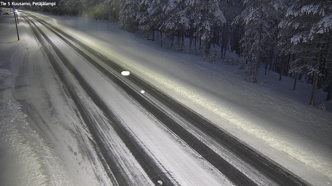 Weather Camera Image Väg 5 Kuusamo, Petäjälampi, Kuusamo, Pohjois-Pohjanmaa