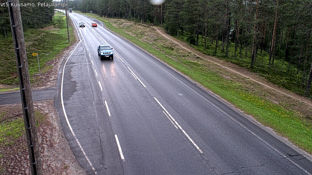 Weather Camera Image Väg 5 Kuusamo, Petäjälampi, Kuusamo, Pohjois-Pohjanmaa