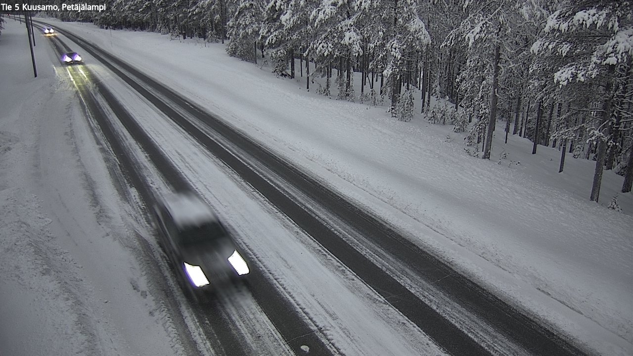 Weather Camera Image Väg 5 Kuusamo, Petäjälampi, Kuusamo, Pohjois-Pohjanmaa