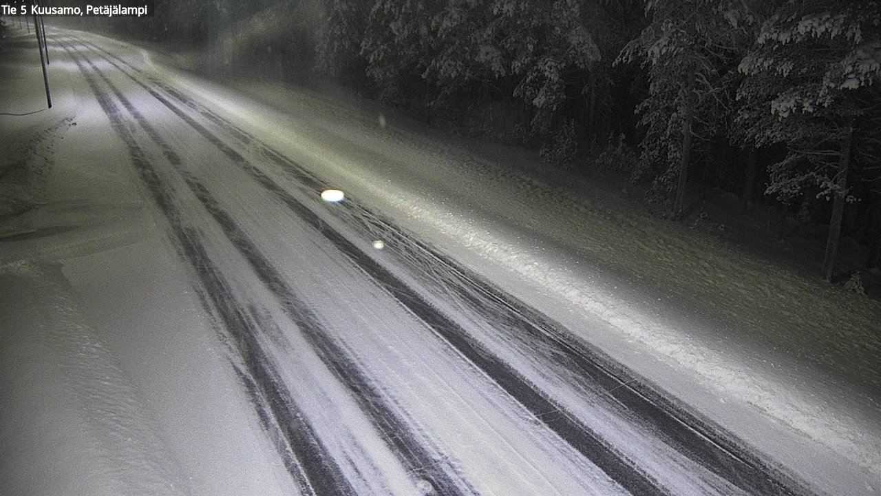 Weather Camera Image Väg 5 Kuusamo, Petäjälampi, Kuusamo, Pohjois-Pohjanmaa