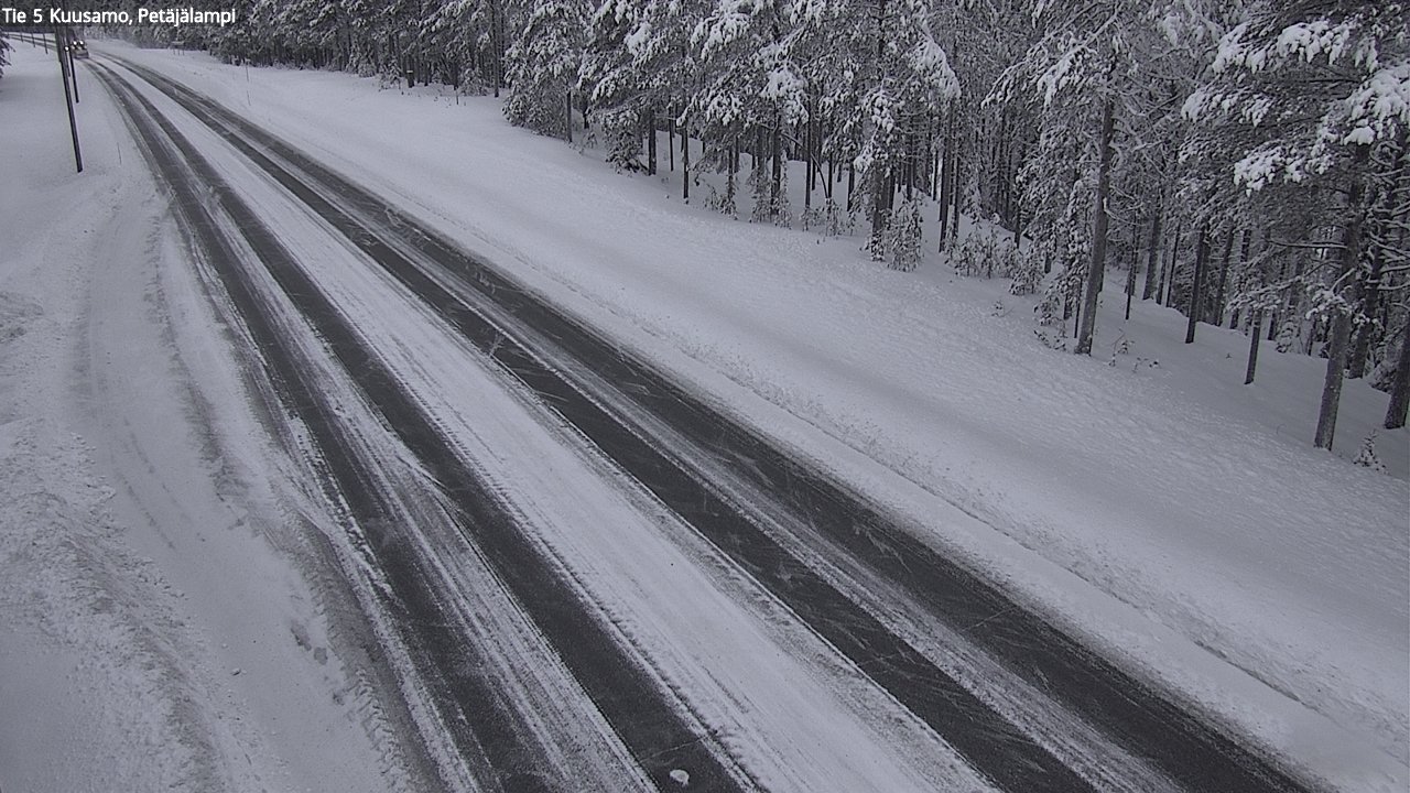 Weather Camera Image Väg 5 Kuusamo, Petäjälampi, Kuusamo, Pohjois-Pohjanmaa