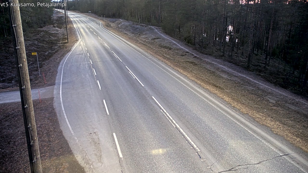 Weather Camera Image Road 5 Kuusamo, Petäjälampi, Kuusamo, Pohjois-Pohjanmaa