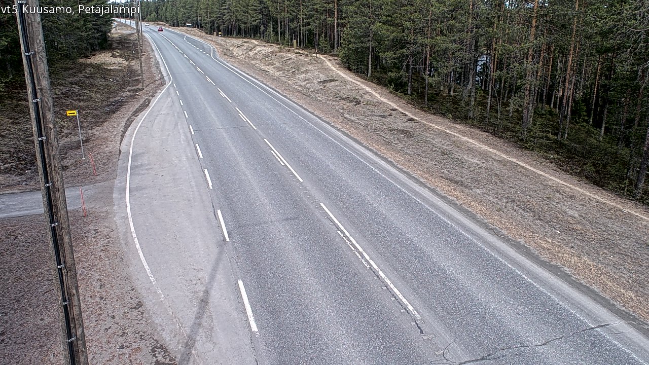 Kelikamerat Kuva Tie 5 Kuusamo, Petäjälampi, Kuusamo, Pohjois-Pohjanmaa