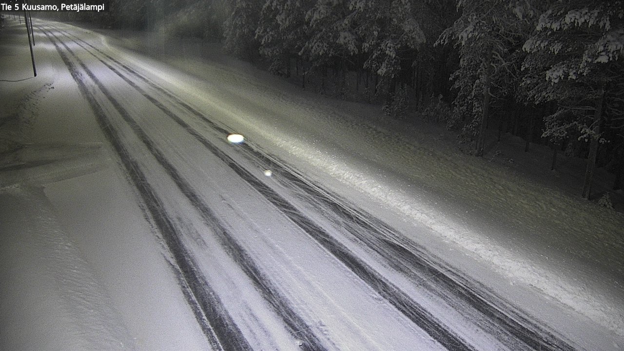 Weather Camera Image Väg 5 Kuusamo, Petäjälampi, Kuusamo, Pohjois-Pohjanmaa