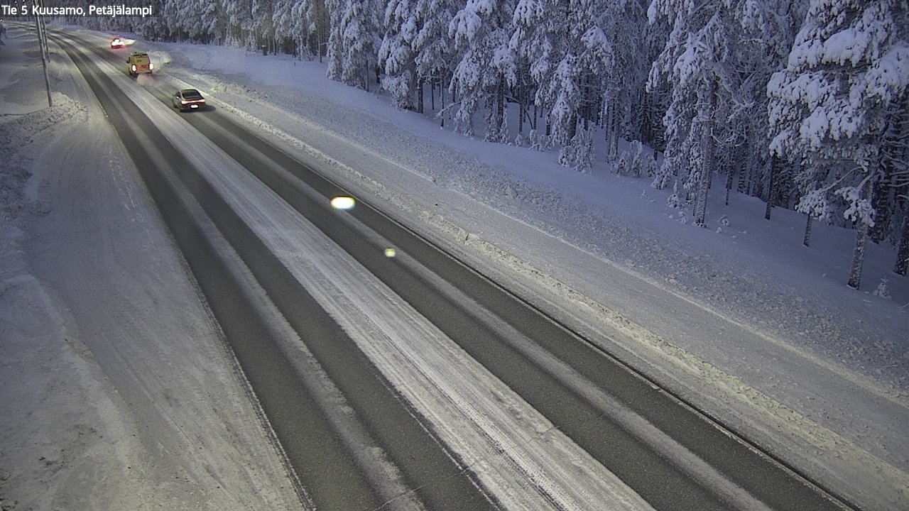 Weather Camera Image Road 5 Kuusamo, Petäjälampi, Kuusamo, Pohjois-Pohjanmaa