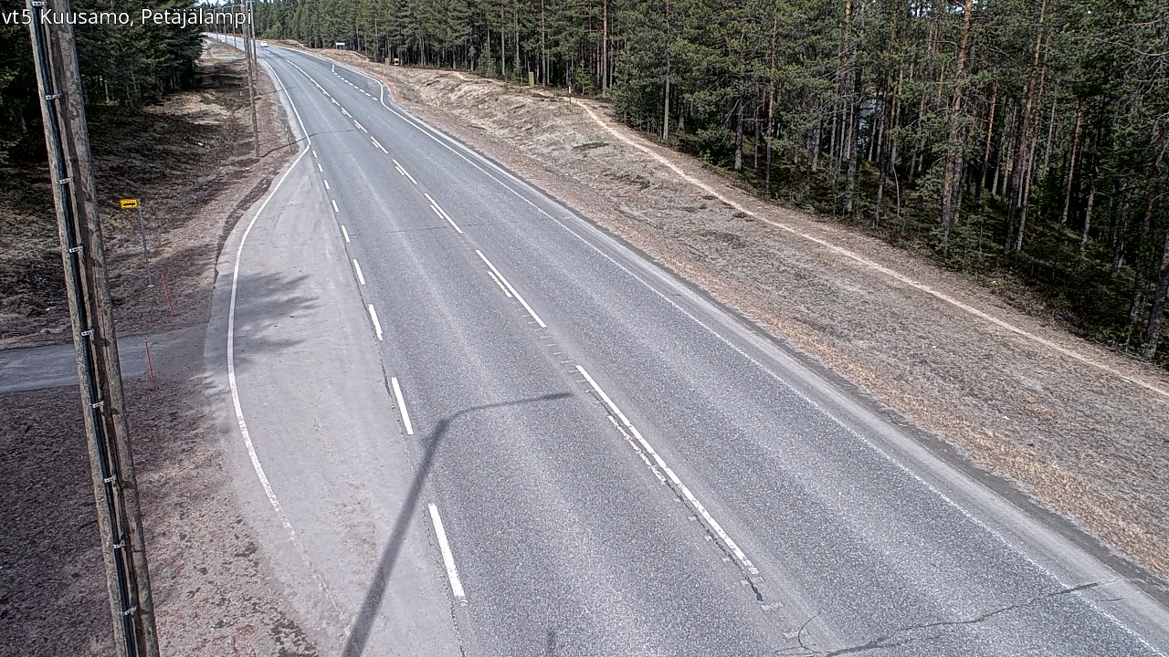 Kelikamerat Kuva Tie 5 Kuusamo, Petäjälampi, Kuusamo, Pohjois-Pohjanmaa