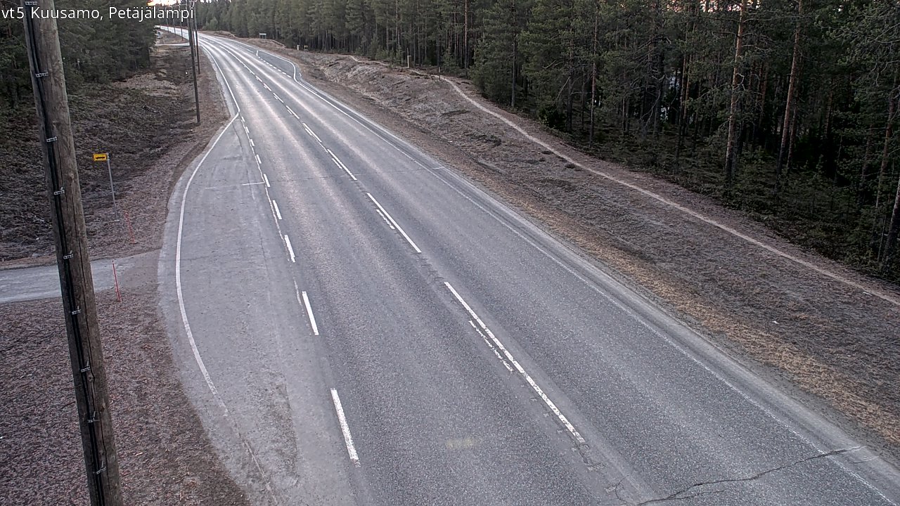 Kelikamerat Kuva Tie 5 Kuusamo, Petäjälampi, Kuusamo, Pohjois-Pohjanmaa