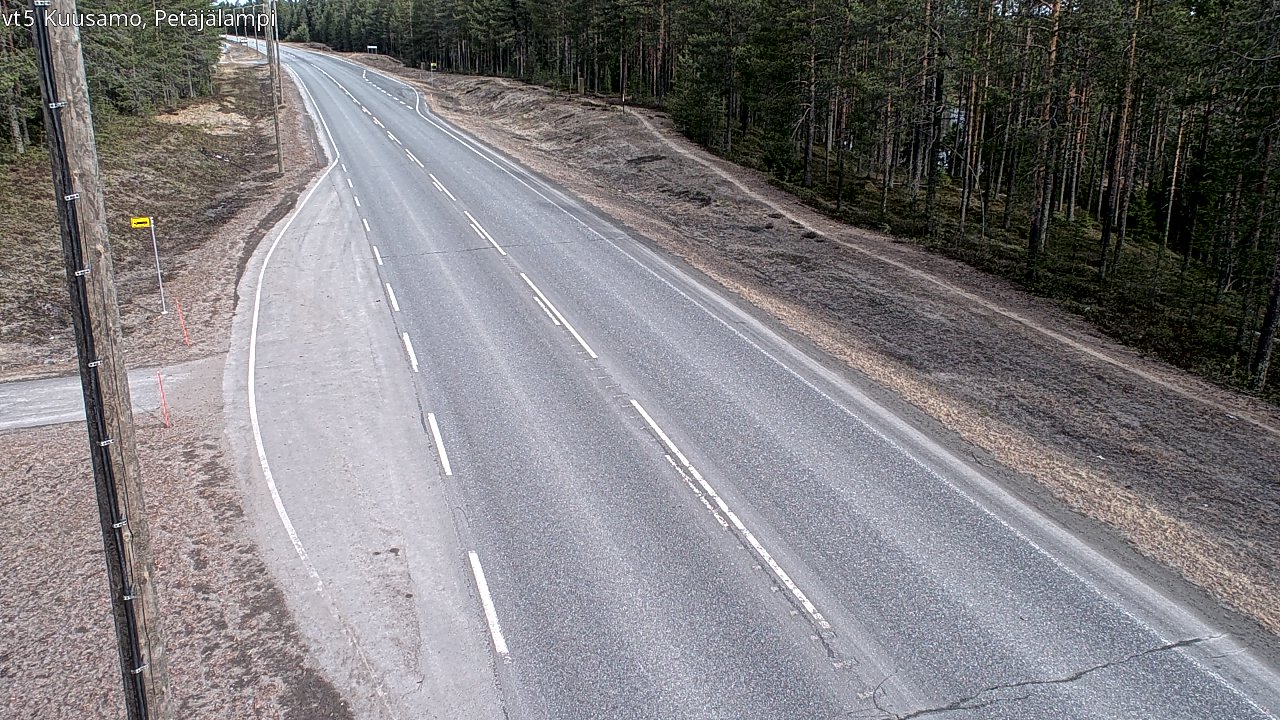 Kelikamerat Kuva Tie 5 Kuusamo, Petäjälampi, Kuusamo, Pohjois-Pohjanmaa