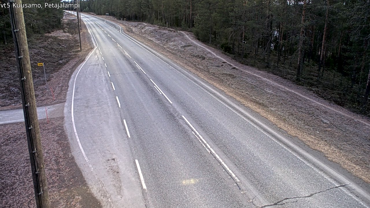 Kelikamerat Kuva Tie 5 Kuusamo, Petäjälampi, Kuusamo, Pohjois-Pohjanmaa