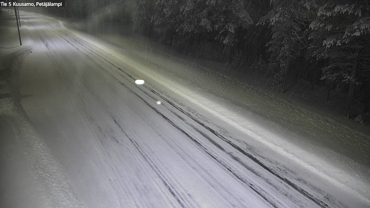 Weather Camera Image Väg 5 Kuusamo, Petäjälampi, Kuusamo, Pohjois-Pohjanmaa