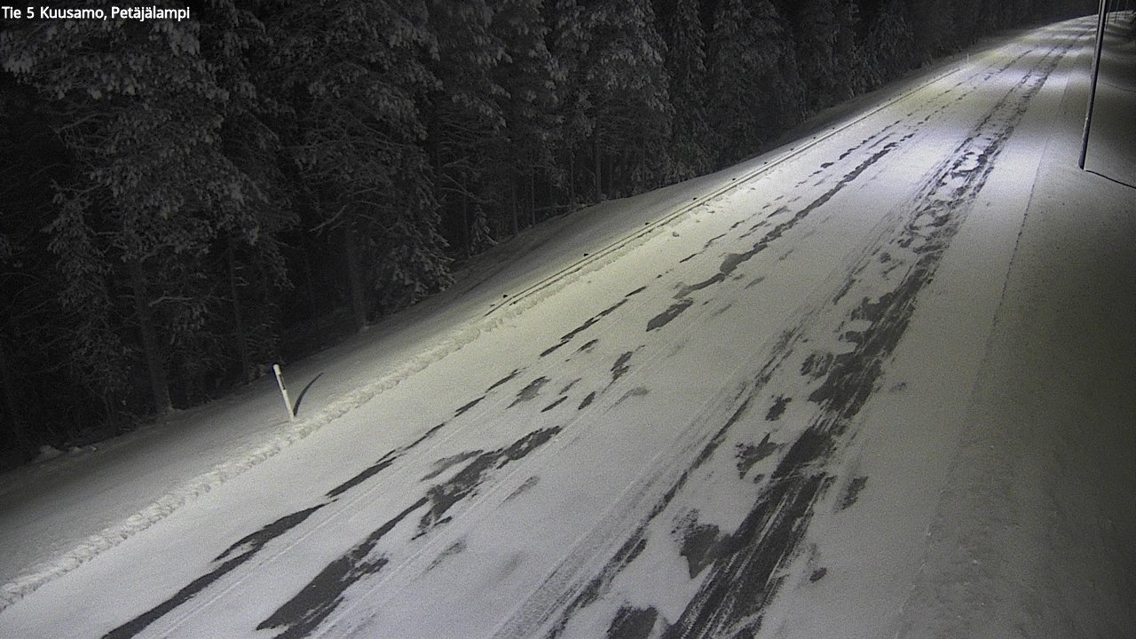 Kelikamerat Kuva Tie 5 Kuusamo, Petäjälampi, Kuusamo, Pohjois-Pohjanmaa