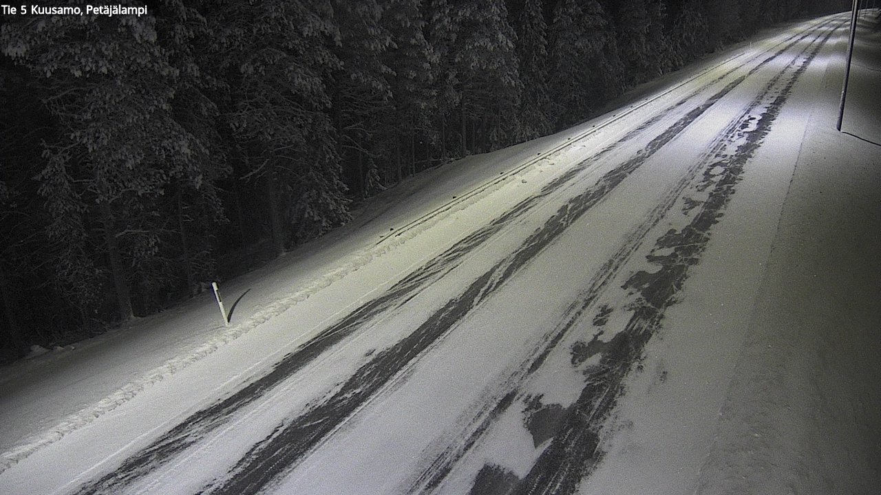 Kelikamerat Kuva Tie 5 Kuusamo, Petäjälampi, Kuusamo, Pohjois-Pohjanmaa