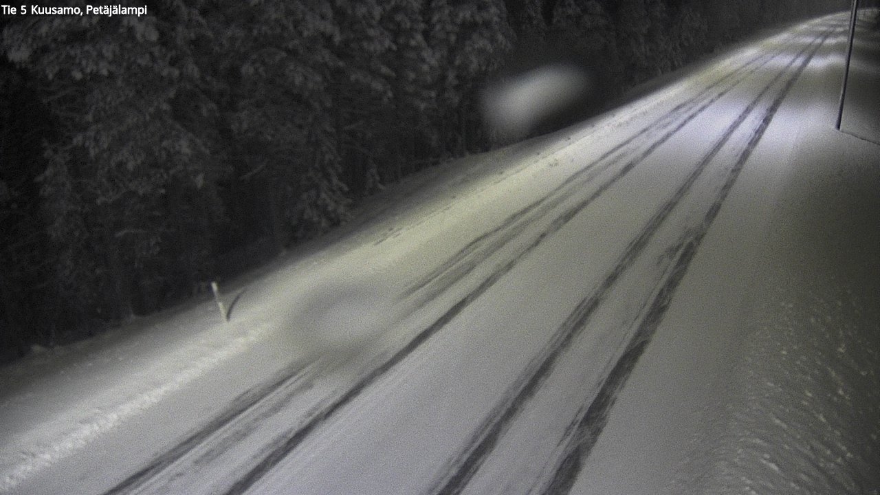 Weather Camera Image Väg 5 Kuusamo, Petäjälampi, Kuusamo, Pohjois-Pohjanmaa