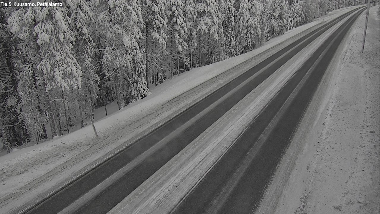 Kelikamerat Kuva Tie 5 Kuusamo, Petäjälampi, Kuusamo, Pohjois-Pohjanmaa