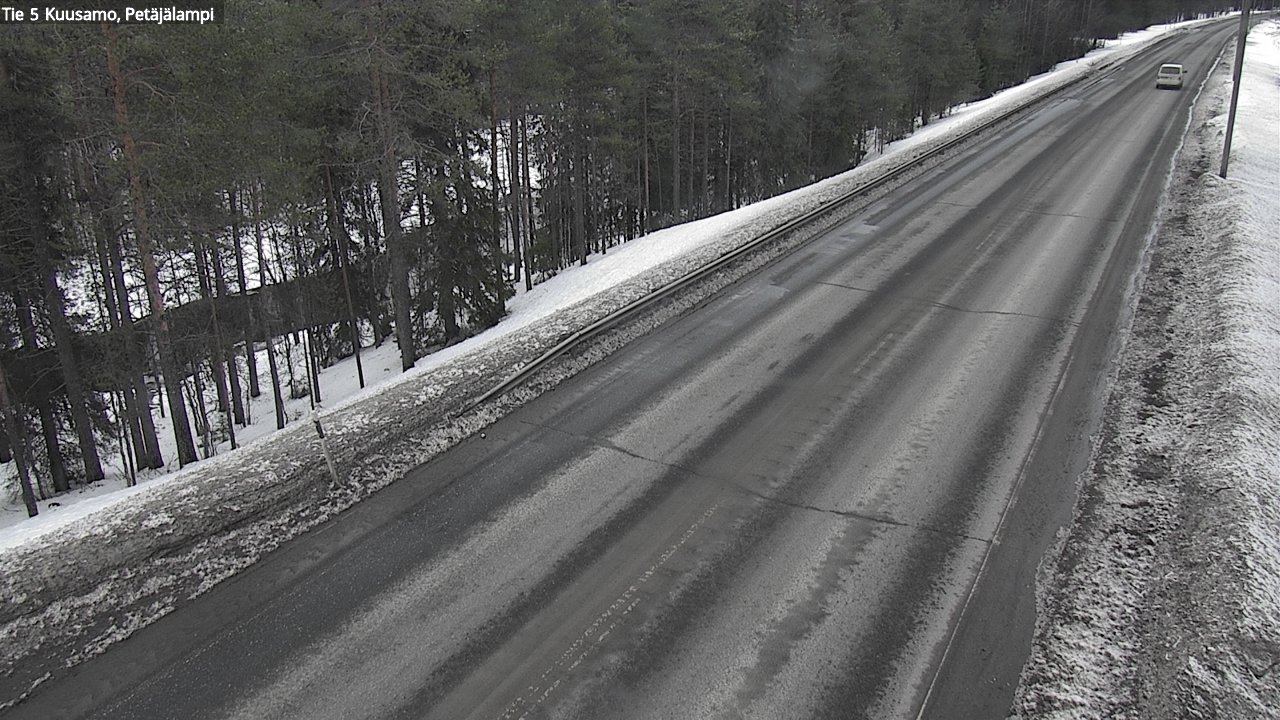 Weather Camera Image Väg 5 Kuusamo, Petäjälampi, Kuusamo, Pohjois-Pohjanmaa