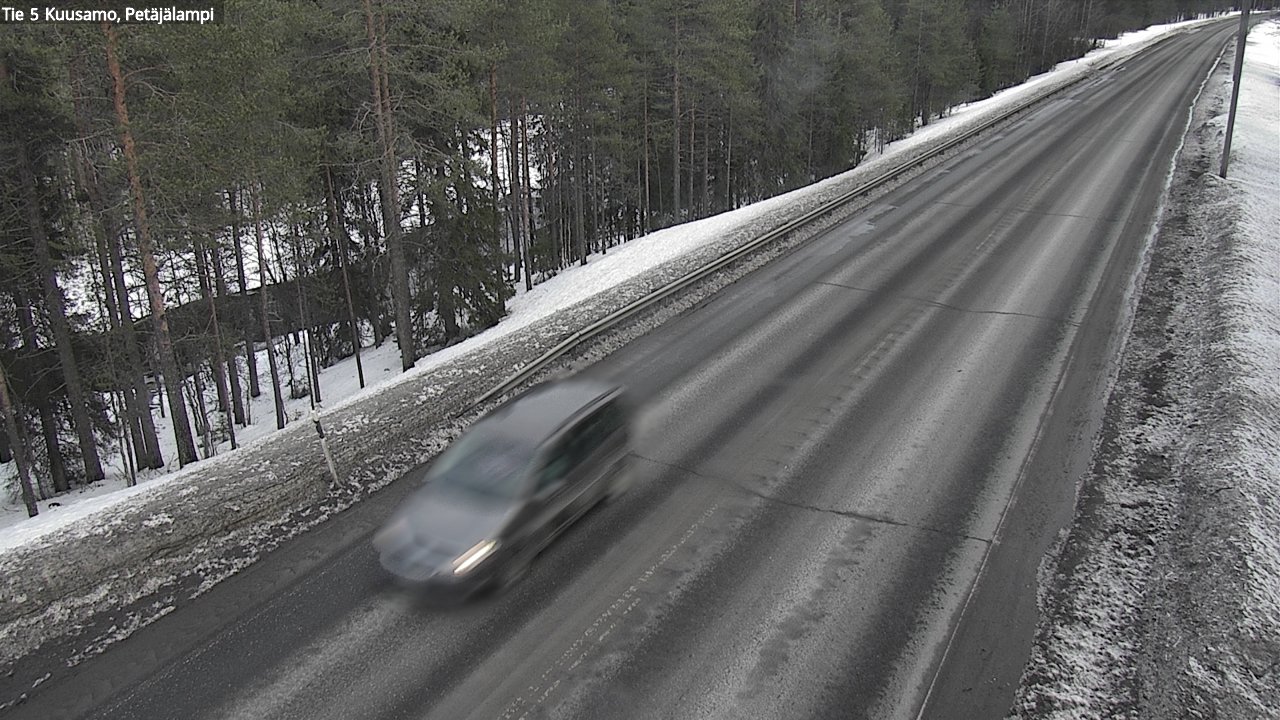 Weather Camera Image Väg 5 Kuusamo, Petäjälampi, Kuusamo, Pohjois-Pohjanmaa