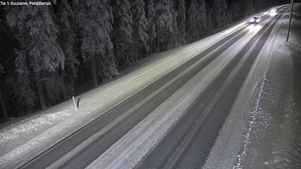 Weather Camera Image Road 5 Kuusamo, Petäjälampi, Kuusamo, Pohjois-Pohjanmaa