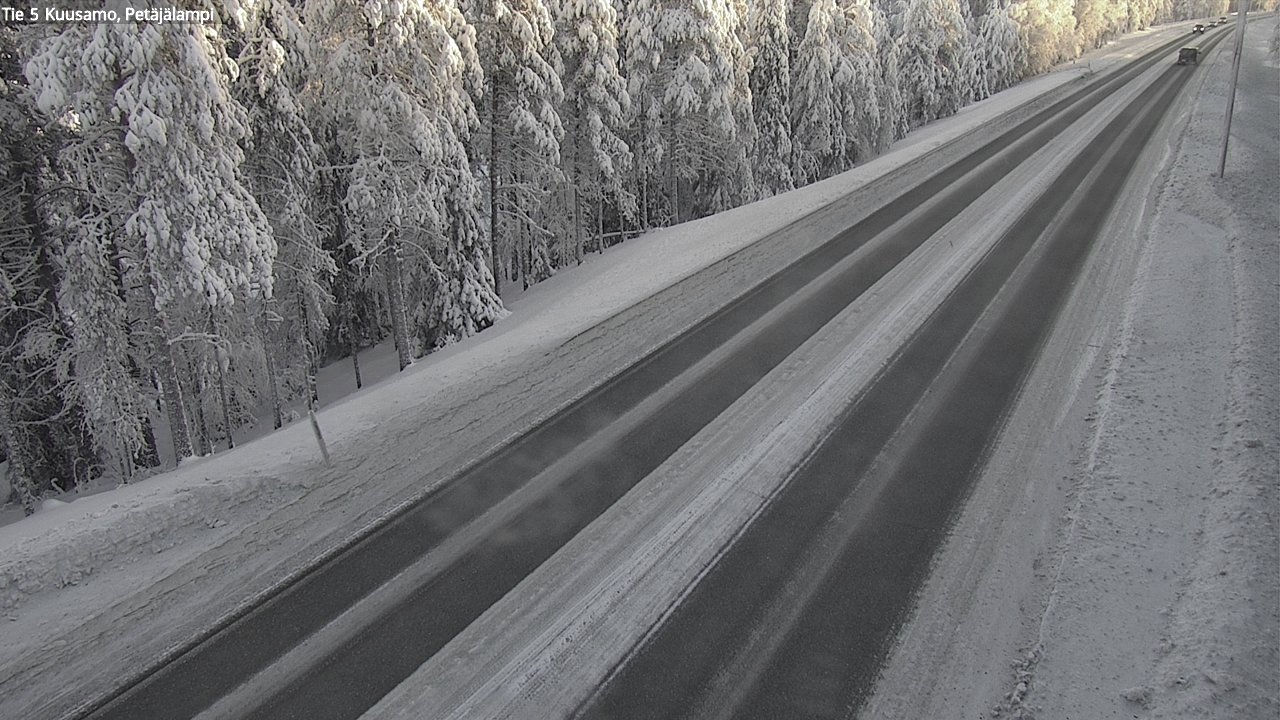 Weather Camera Image Road 5 Kuusamo, Petäjälampi, Kuusamo, Pohjois-Pohjanmaa