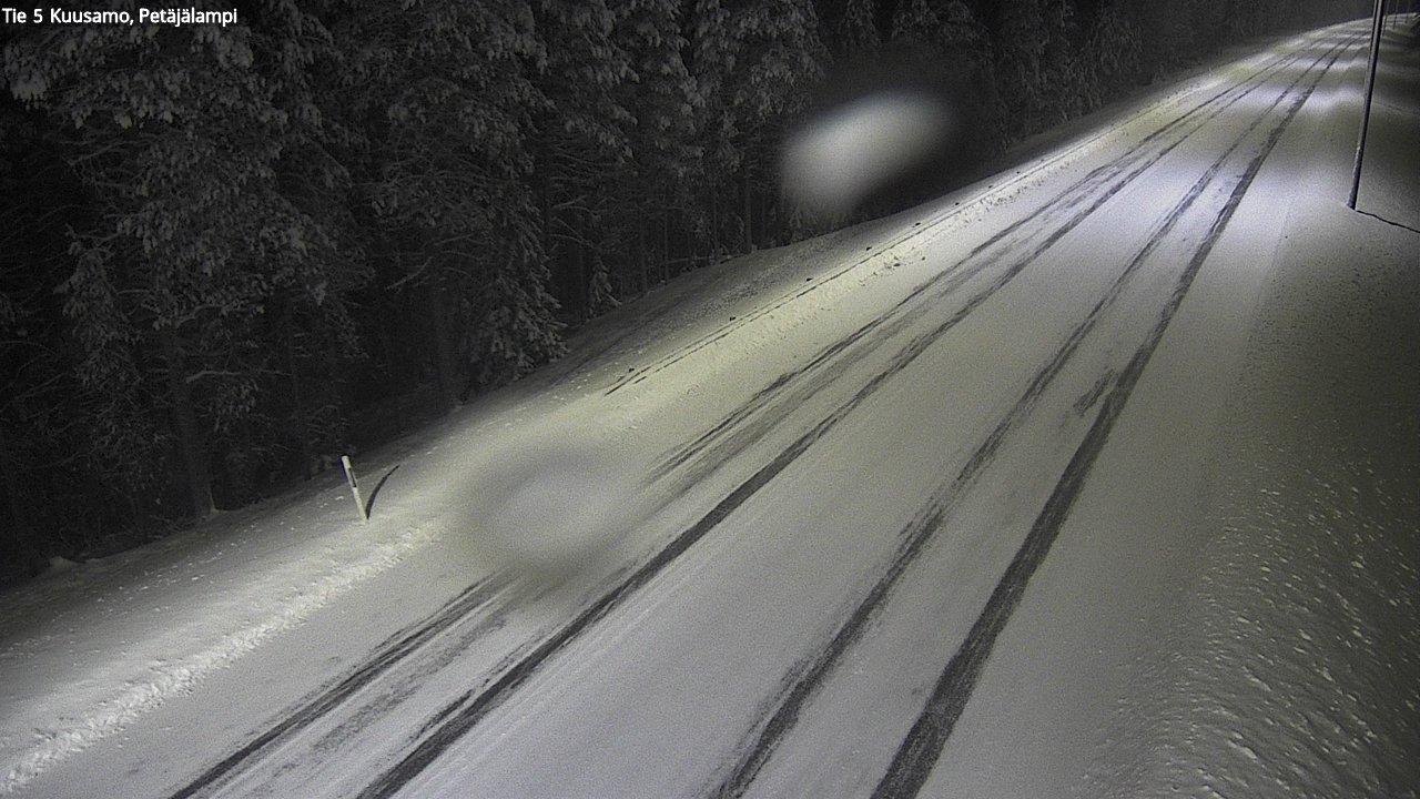 Weather Camera Image Väg 5 Kuusamo, Petäjälampi, Kuusamo, Pohjois-Pohjanmaa