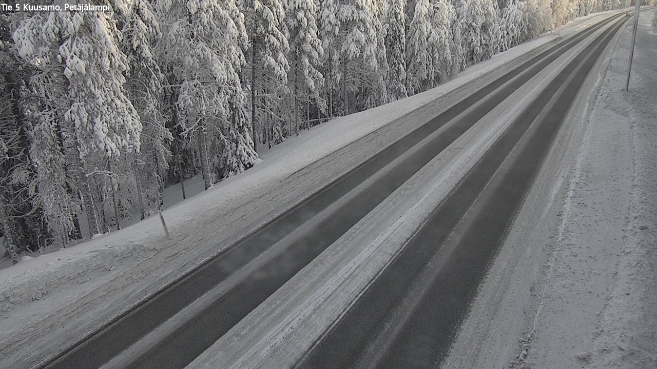 Weather Camera Image Road 5 Kuusamo, Petäjälampi, Kuusamo, Pohjois-Pohjanmaa