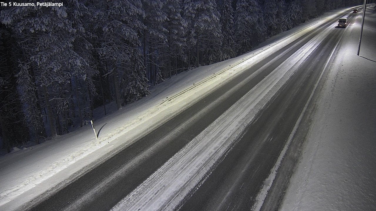 Weather Camera Image Väg 5 Kuusamo, Petäjälampi, Kuusamo, Pohjois-Pohjanmaa