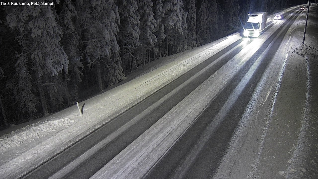 Kelikamerat Kuva Tie 5 Kuusamo, Petäjälampi, Kuusamo, Pohjois-Pohjanmaa