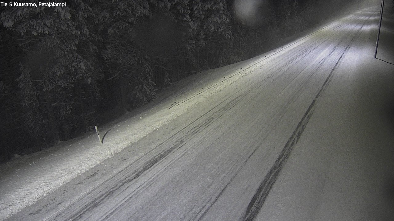 Weather Camera Image Väg 5 Kuusamo, Petäjälampi, Kuusamo, Pohjois-Pohjanmaa