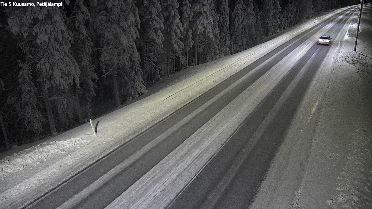Weather Camera Image Road 5 Kuusamo, Petäjälampi, Kuusamo, Pohjois-Pohjanmaa
