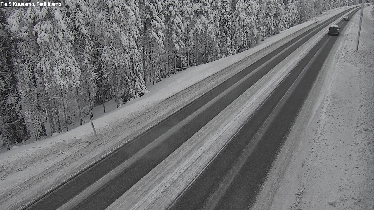 Kelikamerat Kuva Tie 5 Kuusamo, Petäjälampi, Kuusamo, Pohjois-Pohjanmaa