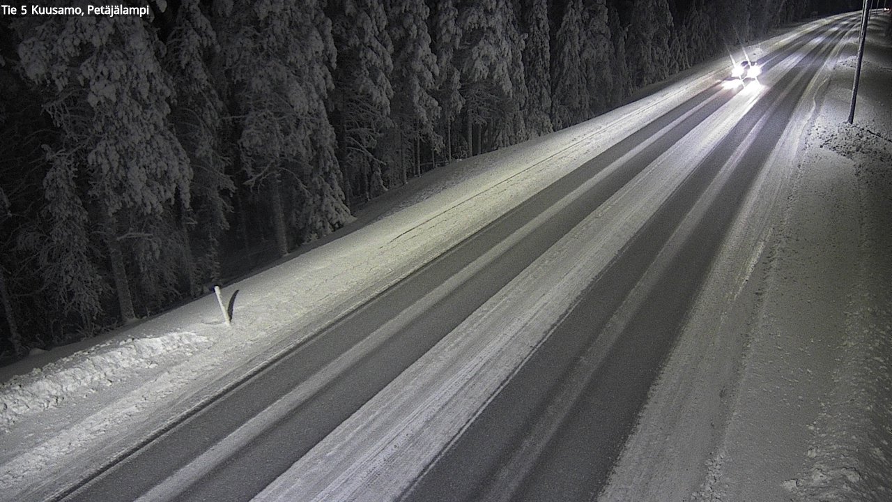 Weather Camera Image Road 5 Kuusamo, Petäjälampi, Kuusamo, Pohjois-Pohjanmaa